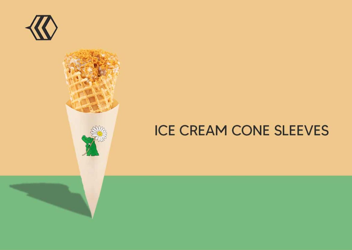 Guarantee the freshness of ice creams using custom cone sleeves 