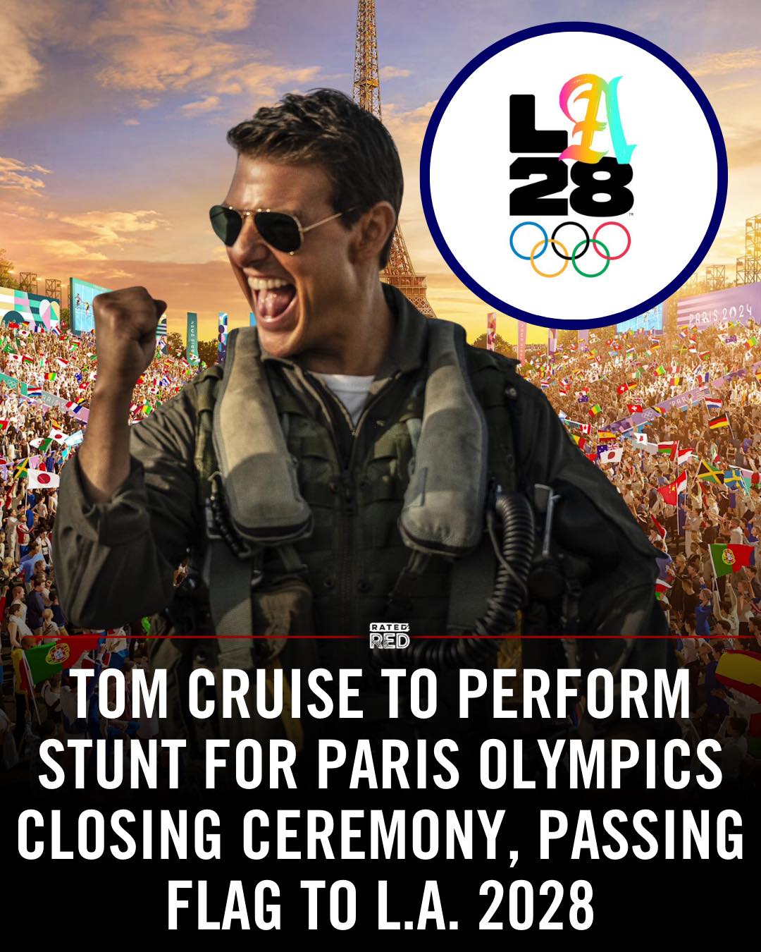 Tom Cruise To Perform Epic Stunt At Paris Olympics Closing Ceremony And Pass Torch to LA: Report