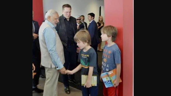 Viral Photo: PM Modi with Elon Musk’s Children Sparks Global Interest